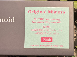 Paak Canna Medic CBN �D�� ���L�b�h Original Mimoza 0.5ml CBN live resin cartridge