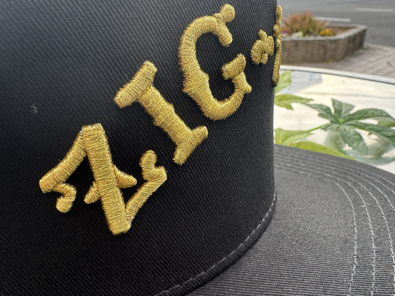 ZIG ZAG Snapback Cap ジグザグ ロゴ スナップバック フラットバイザーキャップ 立体刺繍