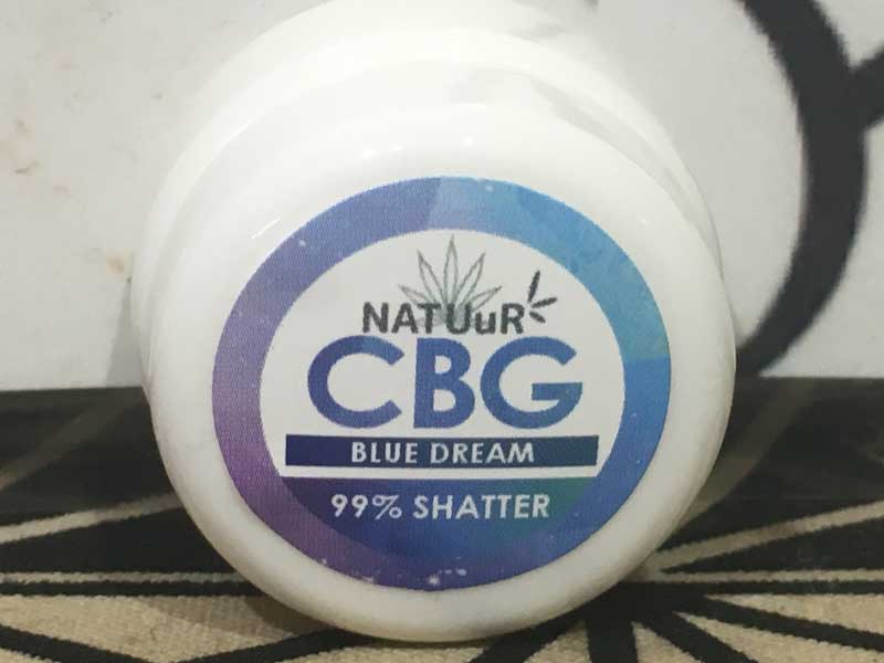 NATUuR CBG 99% Shatter 0.5g eyz bNX Vb^[ 0.5gBlue Dream u[h[