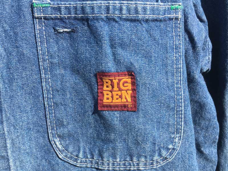 1980's Vintage Used Big Ben Denim Coverall JKT 80年代 ビッグベン　デニム ジャケット、カバーオール
