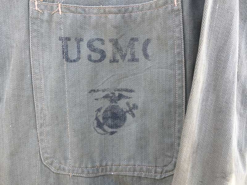 Vintage Military JKT 1940年代 USMC、アメリカ海兵隊 ヘリンボーン カバーオールジャケット