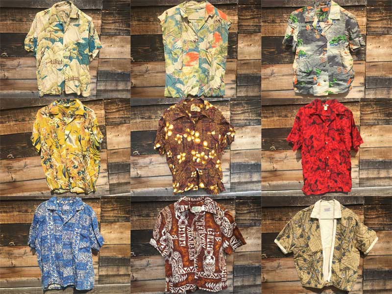 Vintage、Used S/S Shirts、Hawaiian shirts ビンテージ、US 古着　半袖シャツ、アロハシャツ menu