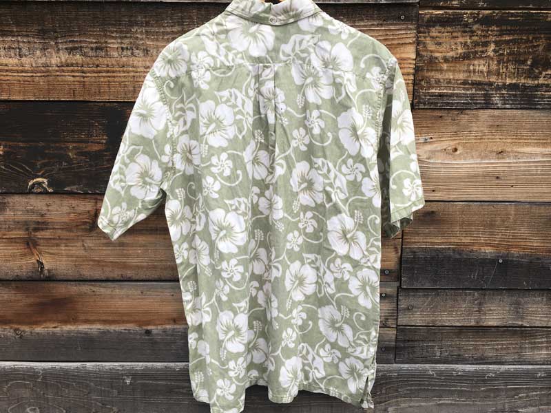 Used GO BAREFOOT Hibiscus Aloha shirts S[xAtbg ng̃nCrX̃AnVc