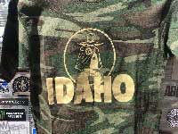 US 古着 70年代 Used IDAHO　Camofluge アイダホ 迷彩 半袖Tシャツ L Healthknit 