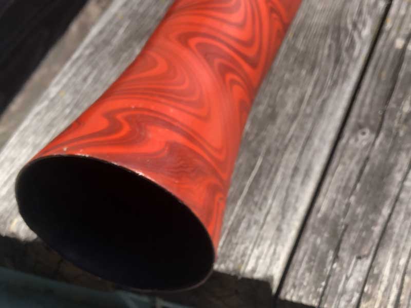 バリ島のPVC製サイケデリックなディジュリドゥ 130cm、人類最古の楽器　Didgeridoo