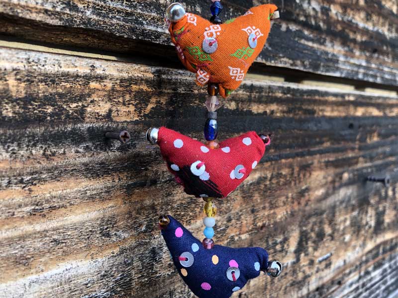 India Birds Bell 70cm�A�C���h�̃n���h���C�h���̒��̃x���A�E�H�[���f�R�Ƃ��Ă��I