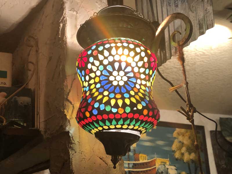 �V�i Mosaic Lamp�A���z�I�ȃC���h�݂̒艺���� ���U�C�N�����v ���a12cm