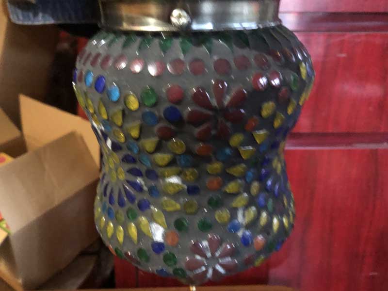 �V�i Mosaic Lamp�A���z�I�ȃC���h�݂̒艺���� ���U�C�N�����v ���a12cm