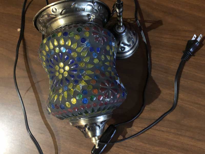 �V�i Mosaic Lamp�A���z�I�ȃC���h�݂̒艺���� ���U�C�N�����v ���a12cm