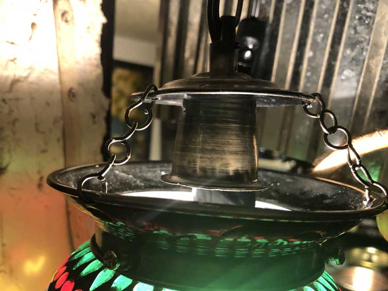 �V�i Mosaic Lamp�A���z�I�ȃC���h�݂̒艺���� ���U�C�N�����v ���a12cm