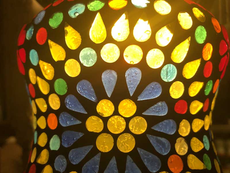 �V�i Mosaic Lamp�A���z�I�ȃC���h�݂̒艺���� ���U�C�N�����v ���a12cm