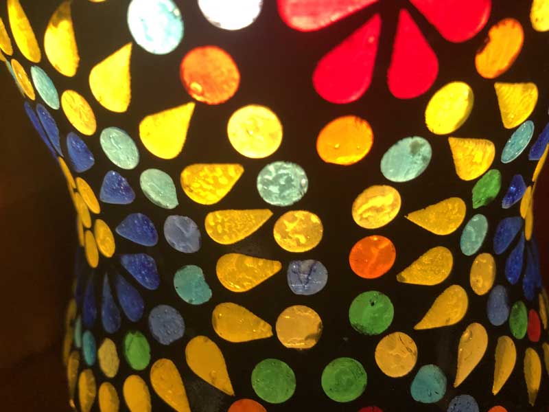 �V�i Mosaic Lamp�A���z�I�ȃC���h�݂̒艺���� ���U�C�N�����v ���a12cm