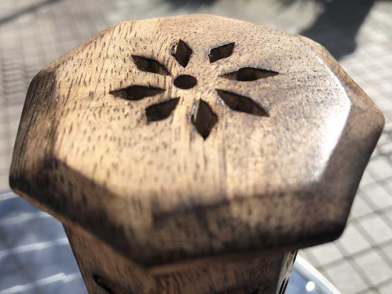 �C���h�̃}���S�[�E�b�h�̂�������&�������� 6�p�`�@�����^ Mango Wood Incense Stand & Incense Case 