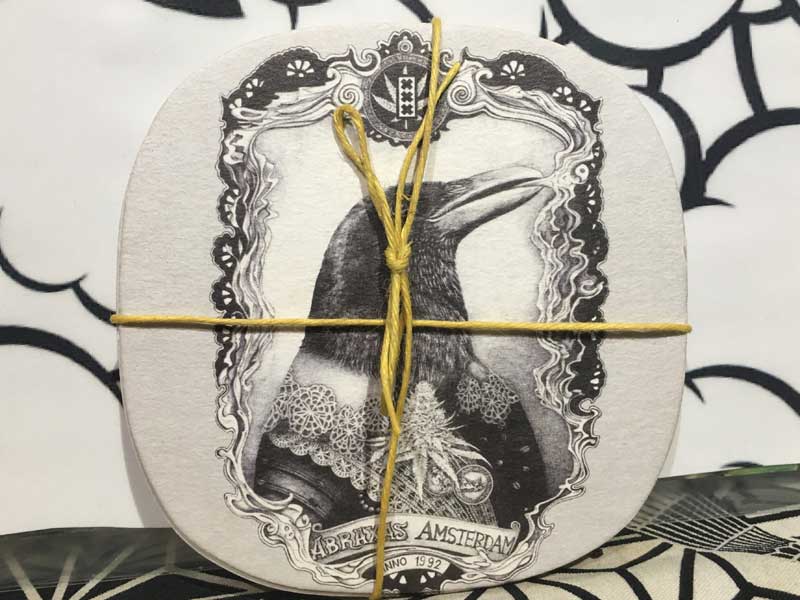 ABRAXAS COFFEESHOP/ アムステルダムのコーヒーショップ アブラクサスのコースター6枚セット