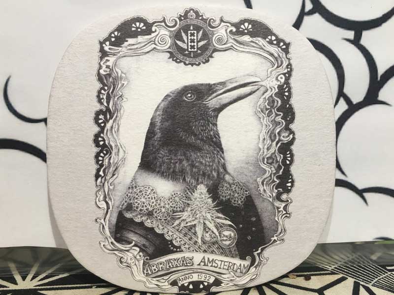 ABRAXAS COFFEESHOP/ アムステルダムのコーヒーショップ アブラクサスのコースター6枚セット