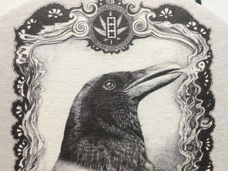 ABRAXAS COFFEESHOP/ アムステルダムのコーヒーショップ アブラクサスのコースター6枚セット