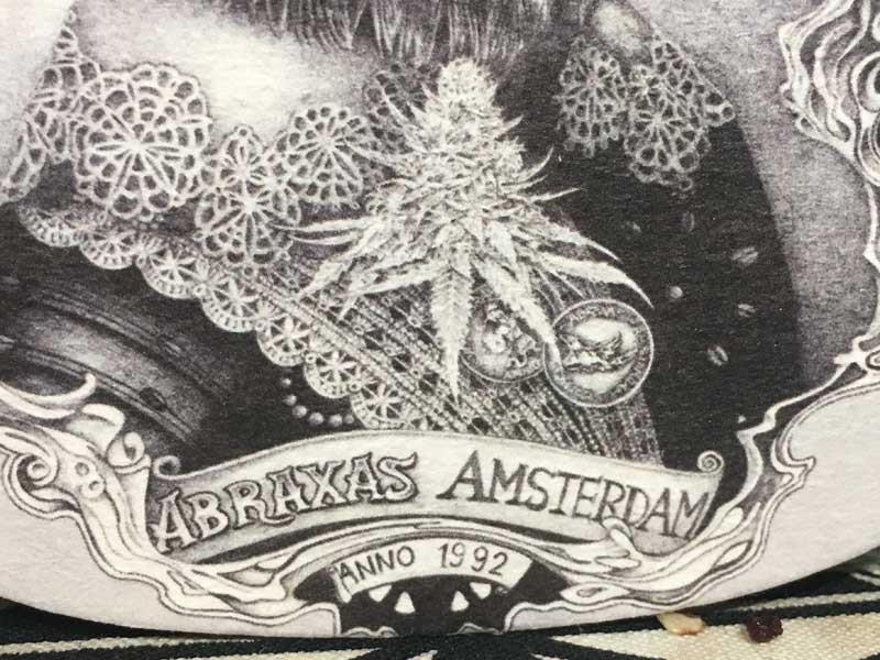 ABRAXAS COFFEESHOP/ アムステルダムのコーヒーショップ アブラクサスのコースター6枚セット