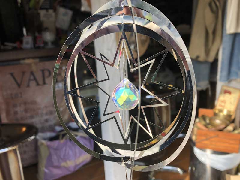 Wind Spinner 5 inch Star & Sun CatcherACosmo Spinner AoʔQȎŘbݎG