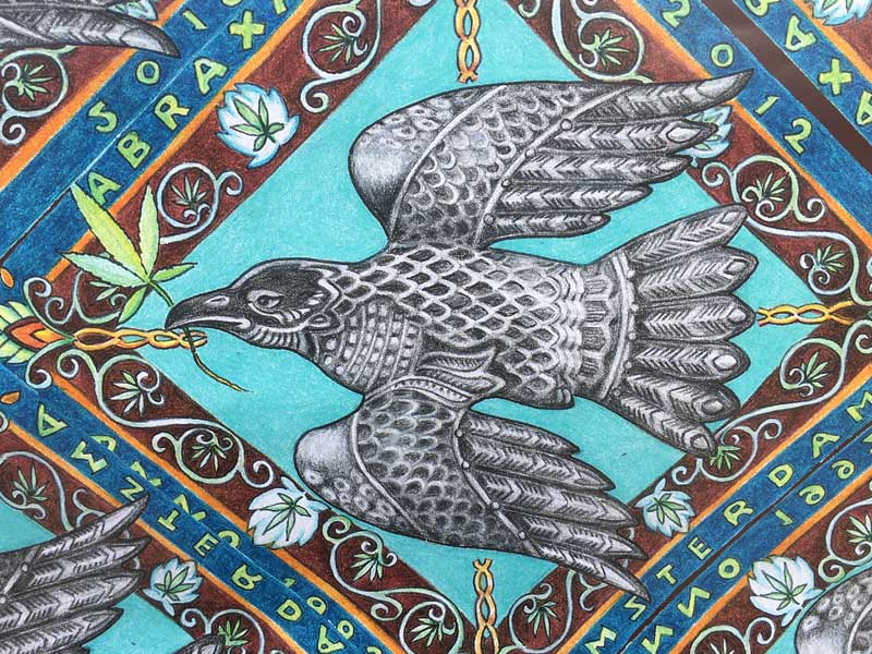 ABRAXAS COFFEESHOP Poster/ アムステルダムのコーヒーショップ アブラクサスのポスター