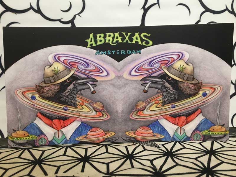 ABRAXAS COFFEESHOP/ �A���X�e���_���̃R�[�q�[�V���b�v �A�u���N�T�X�̊G�t���A�|�X�g�J�[�h