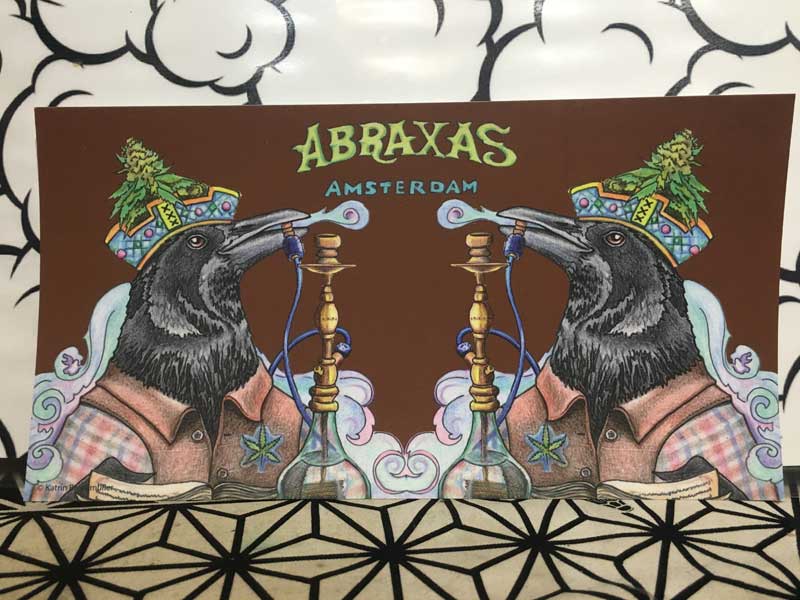 ABRAXAS COFFEESHOP/ �A���X�e���_���̃R�[�q�[�V���b�v �A�u���N�T�X�̊G�t���A�|�X�g�J�[�h
