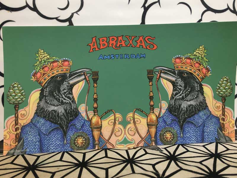 ABRAXAS COFFEESHOP/ �A���X�e���_���̃R�[�q�[�V���b�v �A�u���N�T�X�̊G�t���A�|�X�g�J�[�h