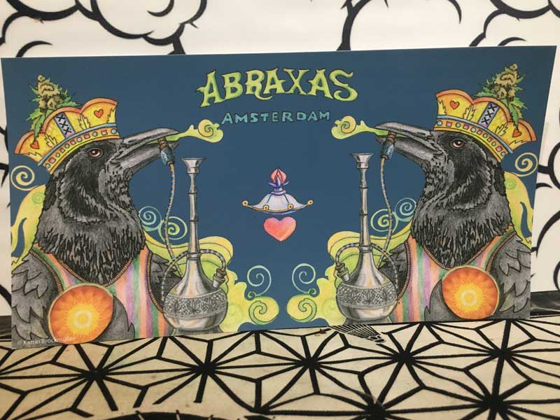 ABRAXAS COFFEESHOP/ �A���X�e���_���̃R�[�q�[�V���b�v �A�u���N�T�X�̊G�t���A�|�X�g�J�[�h