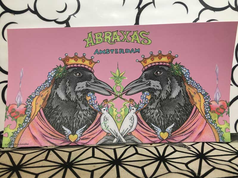 ABRAXAS COFFEESHOP/ �A���X�e���_���̃R�[�q�[�V���b�v �A�u���N�T�X�̊G�t���A�|�X�g�J�[�h