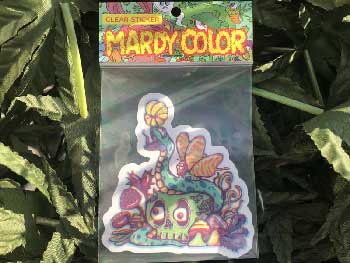 MARDY COLOR Stickers /19 Good Friend Skull Clear