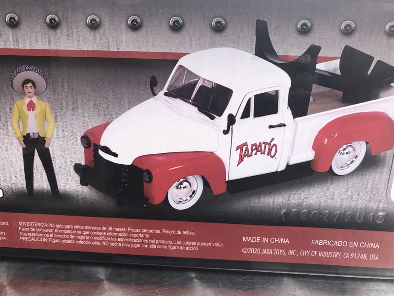 JADATOYS 1/24 TAPATIO 1953 Chevrolet Pickup Truck w/Tapatio Charro Man タパティオ シェビー ミニカー