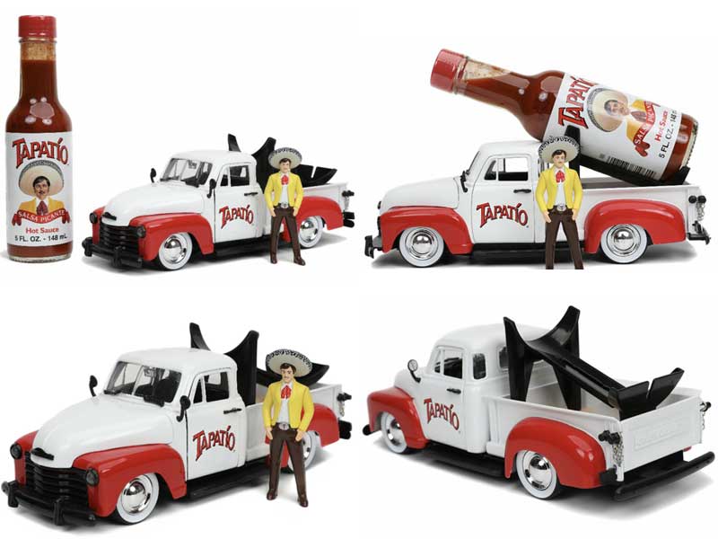 JADATOYS 1/24 TAPATIO 1953 Chevrolet Pickup Truck w/Tapatio Charro Man タパティオ シェビー ミニカー